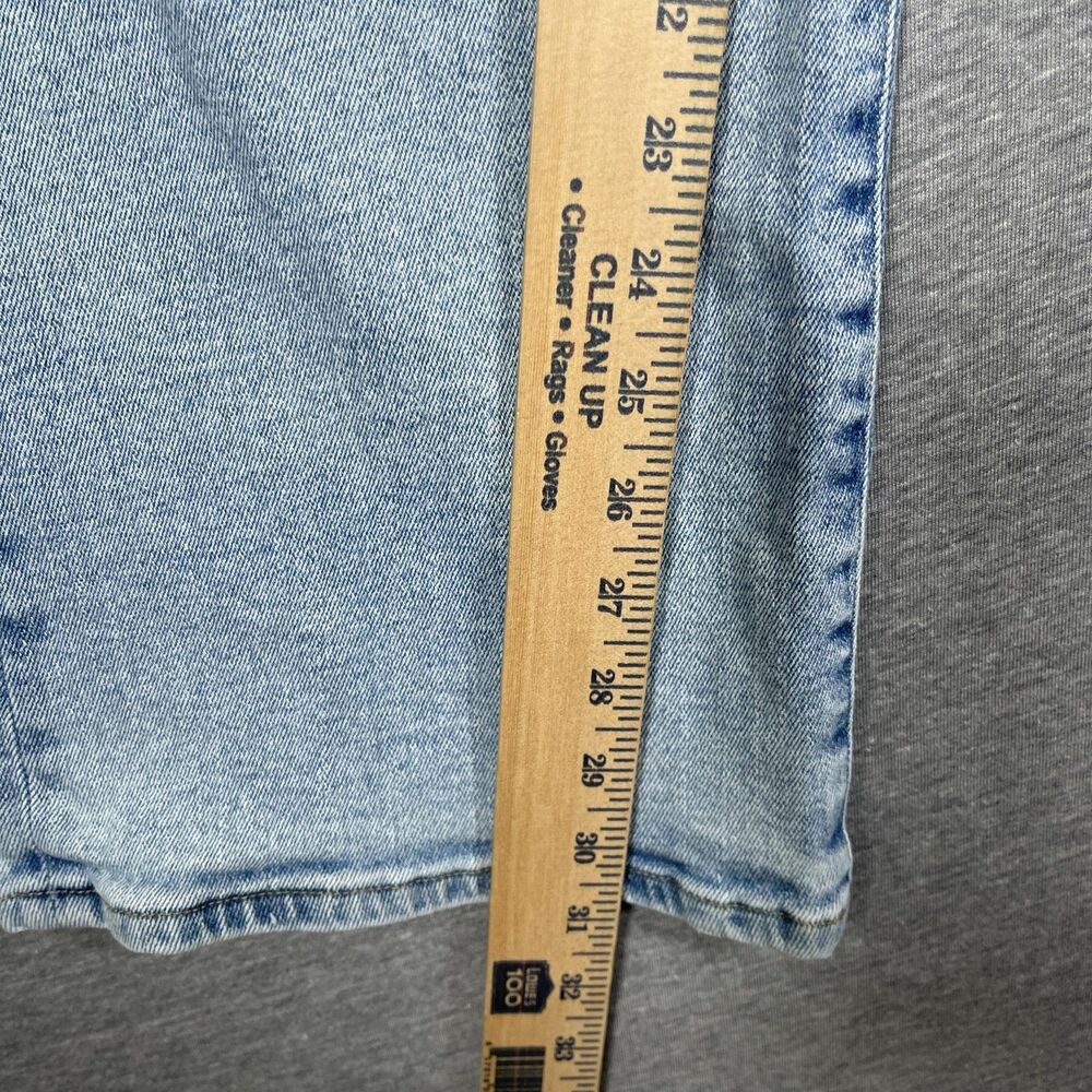 Good American Jeans Womens 12/31 Blue Flared Mid Rise Light Wash Denim - Picture 5 of 11